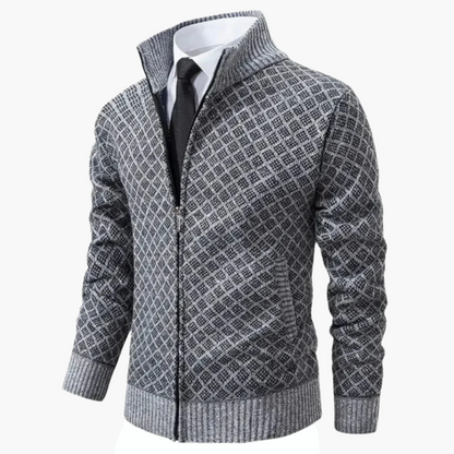 Veste zippée élégante pour homme style affaires décontracté
