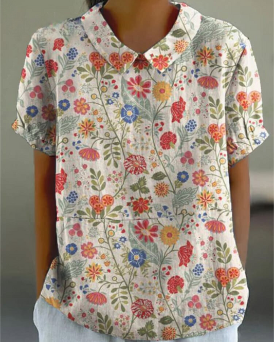 Therese™ - Blouse à Imprimé Floral