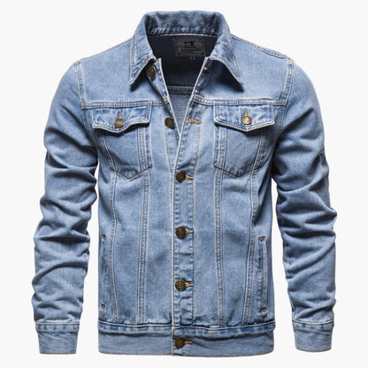 Veste en Jean Style Classique pour Homme – Idéale au Quotidien et Polyvalente
