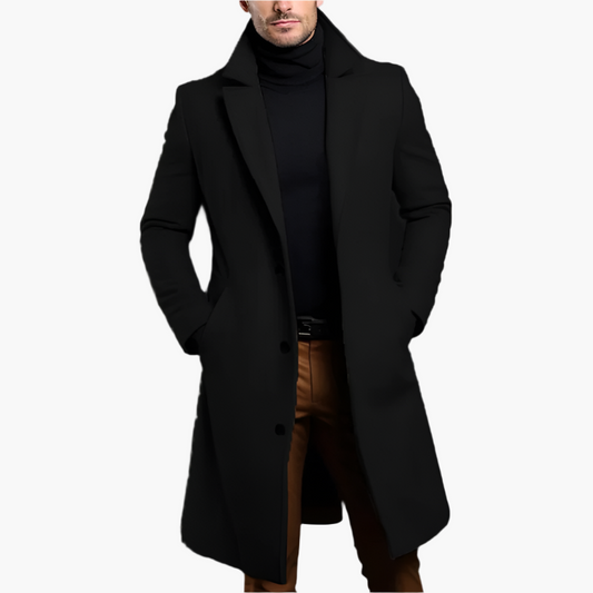 Manteau long classique élégant pour homme – Style business et urbain