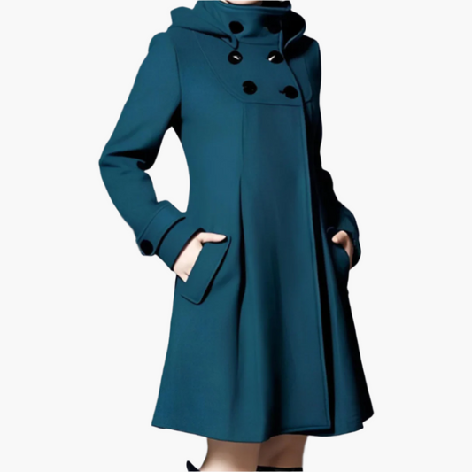 Manteau d’Hiver Élégant Femme Style Classique avec Capuche – Idéal pour Froid et Occasions Spéciales