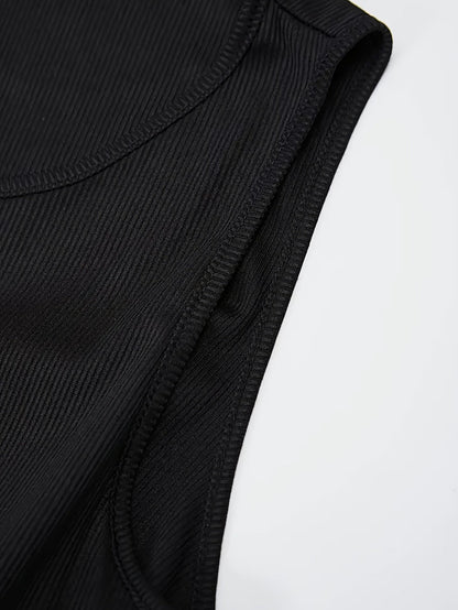 Robe longue élégante sans manches avec ceinture pour femme - style bal chic
