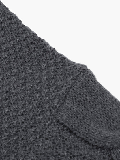 Pull à motif torsadé style décontracté pour homme - Idéal automne/hiver