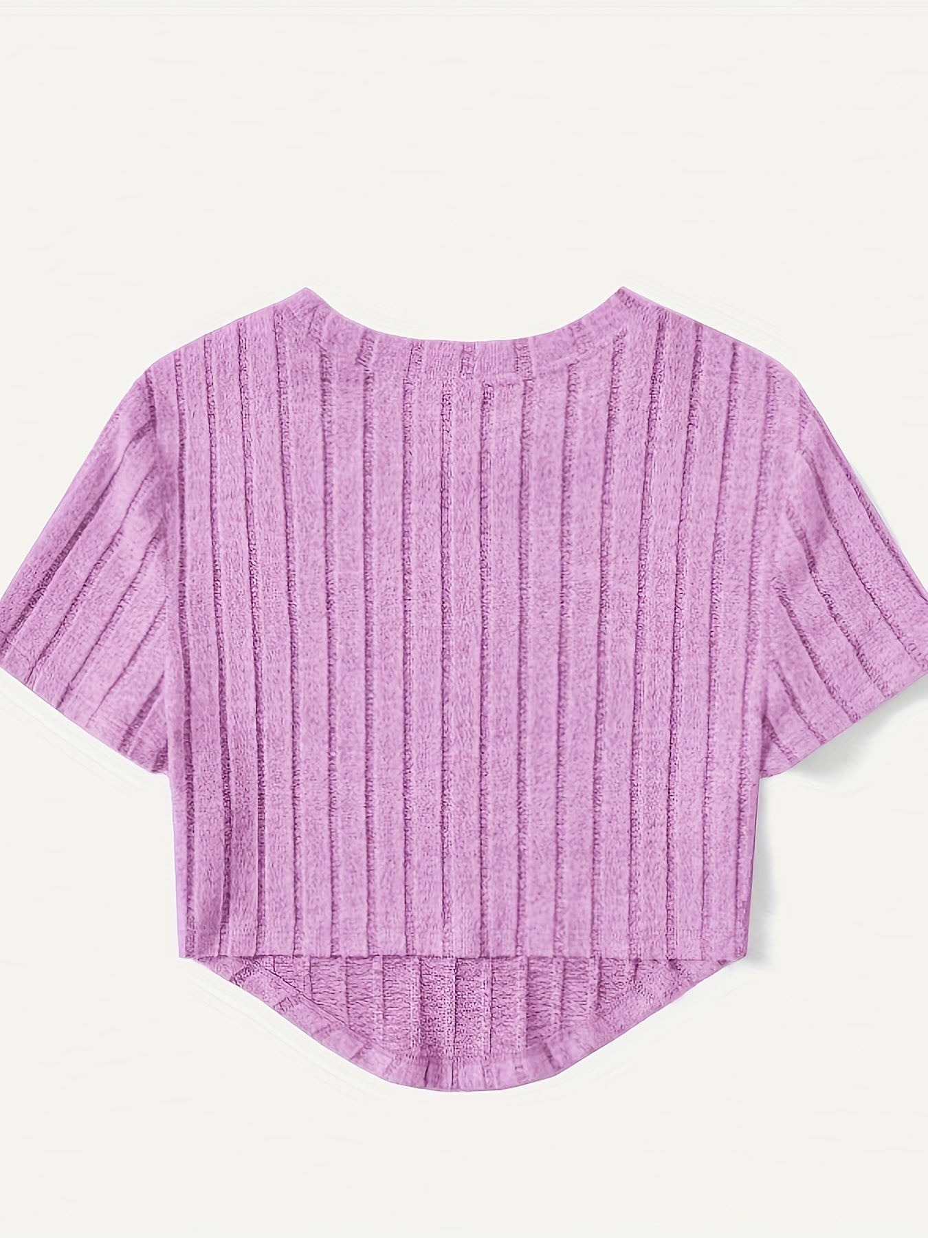 T-shirt damski w stylu casual z krótkim rękawem i okrągłym dekoltem – idealny na lato i czas wolny