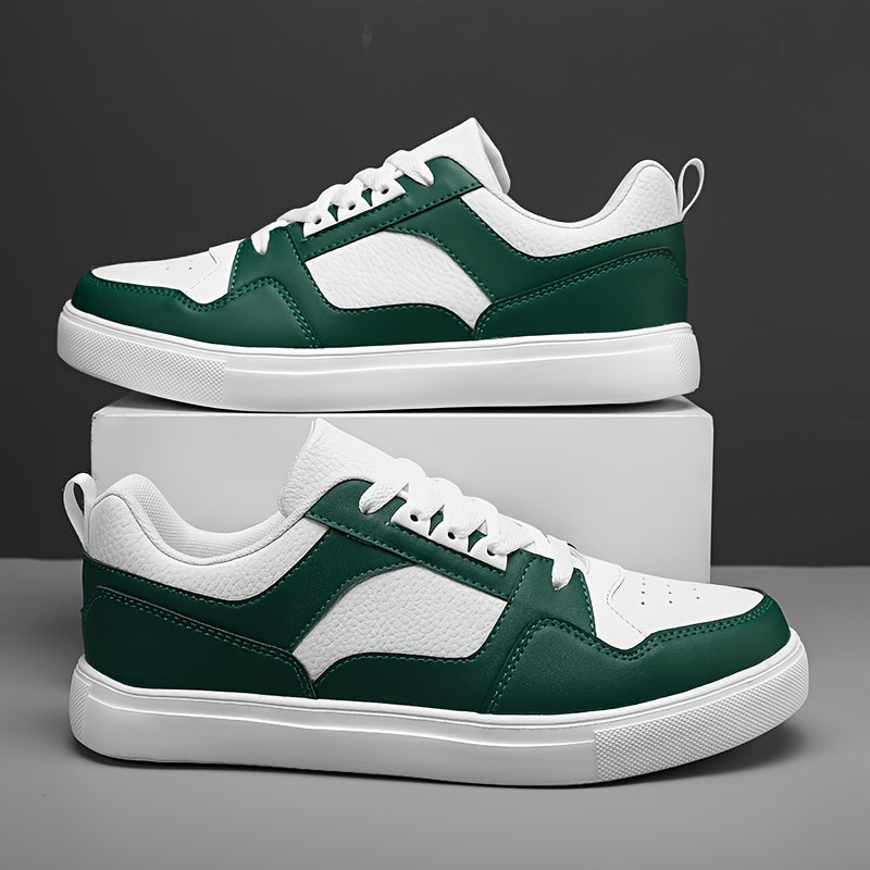 Męskie casualowe trampki w stylu preppy – uniwersalne niskie sneakersy na co dzień