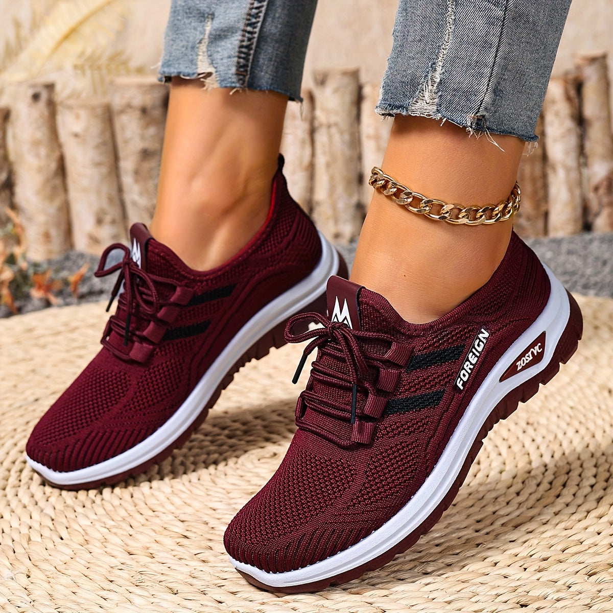 Sneakers Donna Casual Stile Sportivo per Camminata e Uso Quotidiano