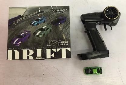RC Driftauto 1:76 voor volwassenen en tieners – Model C64, turbo stijl, ideaal voor tafelraces en driften