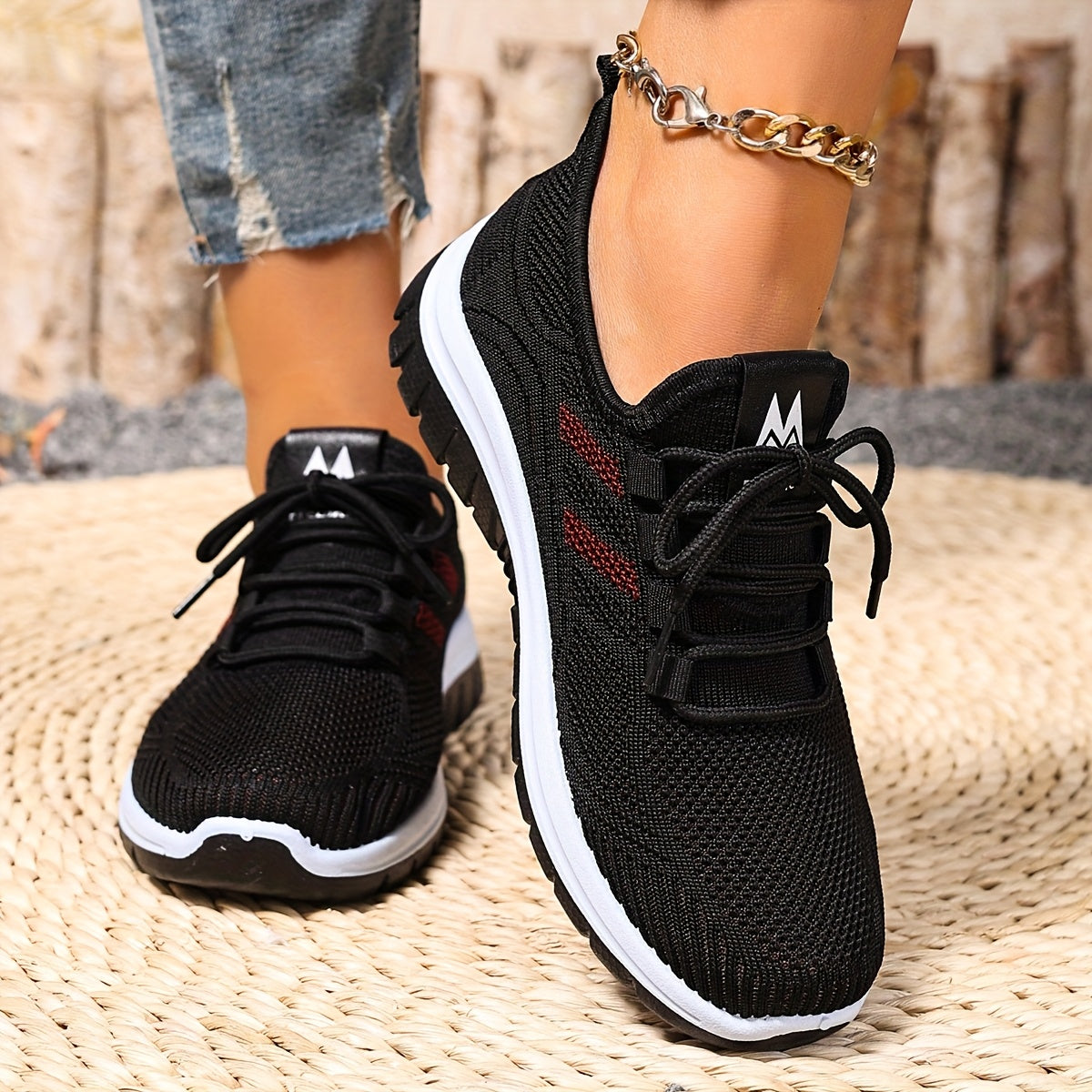 Sneakers Donna Casual Stile Sportivo per Camminata e Uso Quotidiano