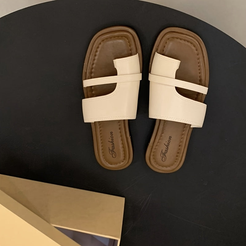 Sandali bassi casual da donna, stile chic, ideali per l'estate