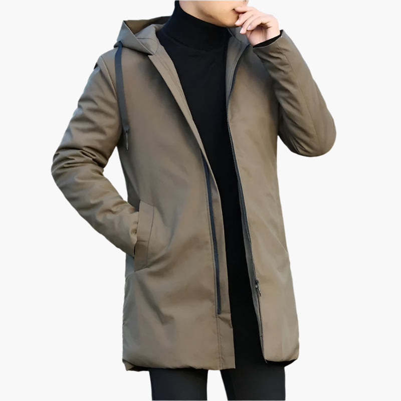 Veste d'hiver homme élégante et imperméable pour un style urbain moderne