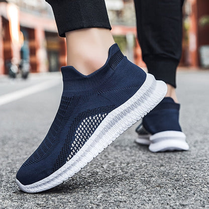 Afslappede herresneakers i urban stil med slip-on – lette vandresko