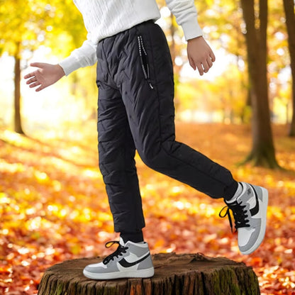 Pantalon d'hiver chaud imperméable pour enfants – Style outdoor, idéal pour activités hivernales