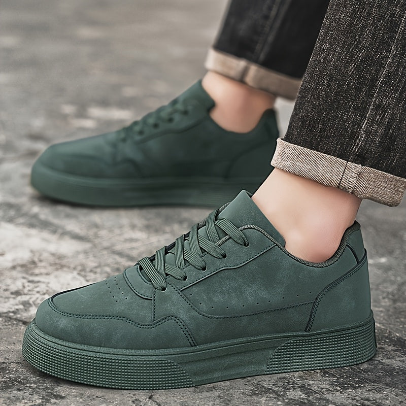 Låga sneakers för herrar i avslappnad urban stil för vardagsbruk