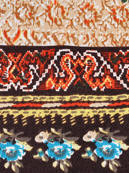 Gorro para mujer estilo bohemio de uso múltiple con motivo floral elegante para primavera, verano y otoño