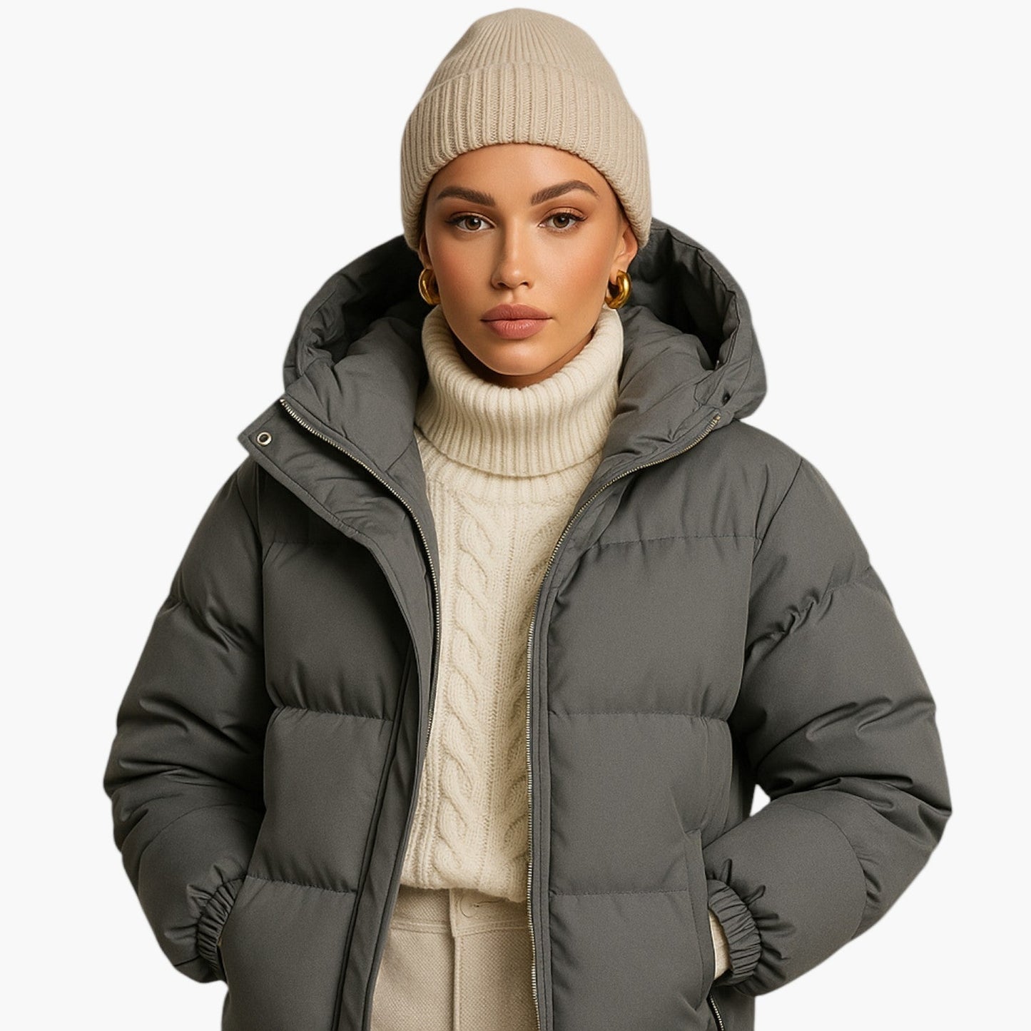 Parka matelassée à capuche pour homme - Style urbain et protection hiver