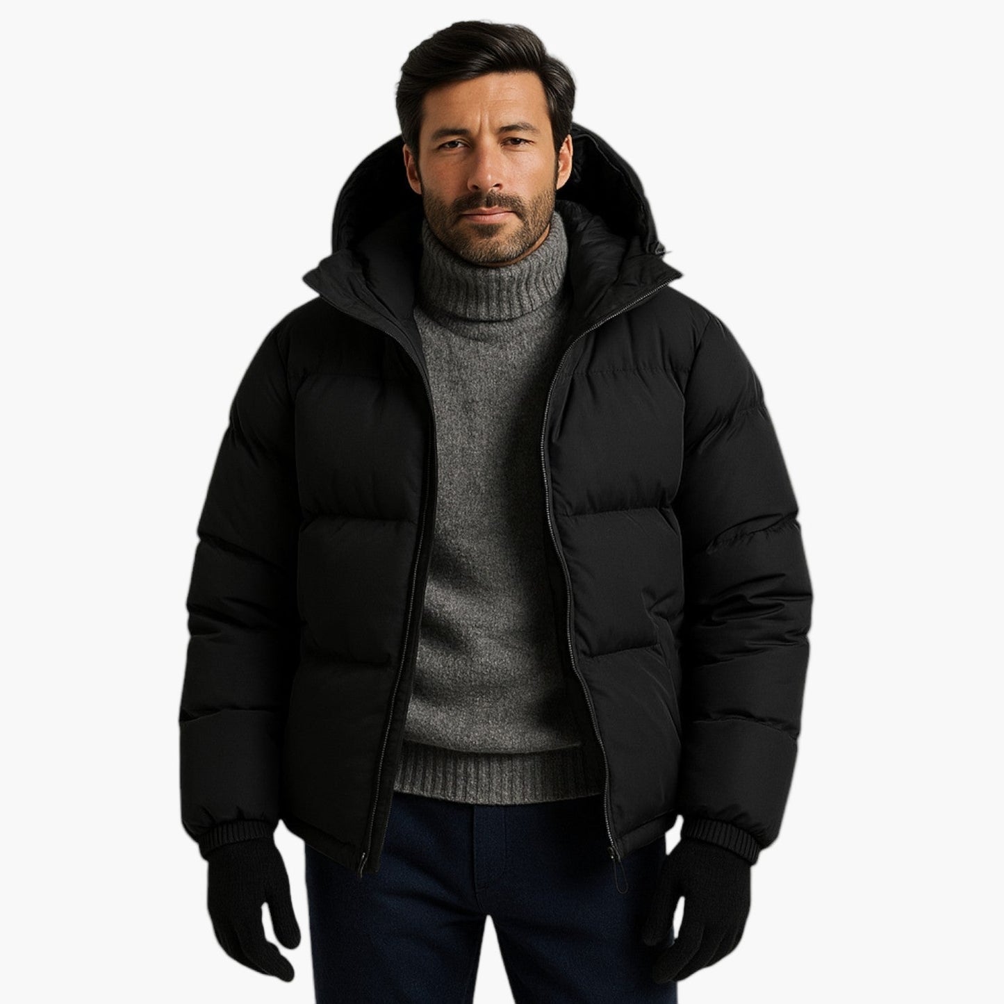 Parka matelassée à capuche pour homme - Style urbain et protection hiver