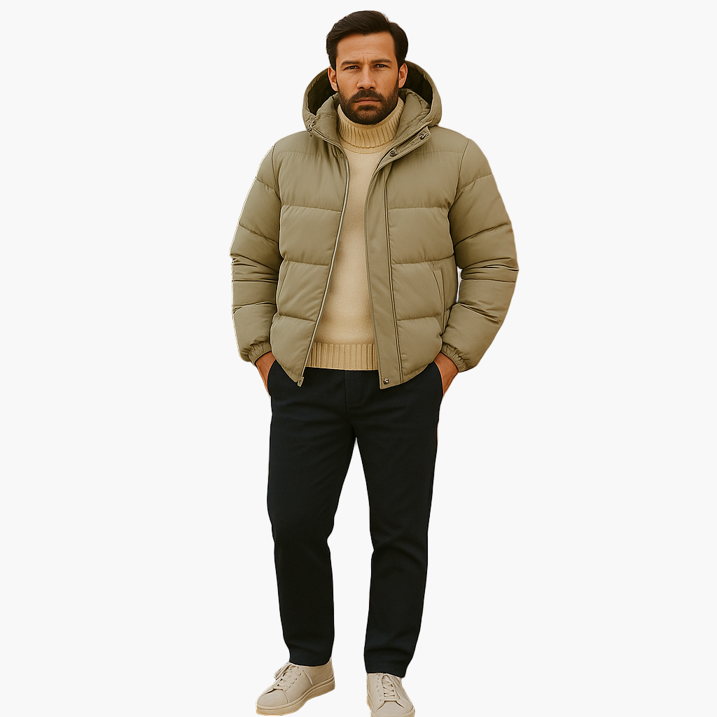 Parka matelassée à capuche pour homme - Style urbain et protection hiver