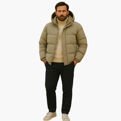 Parka matelassée à capuche pour homme - Style urbain et protection hiver
