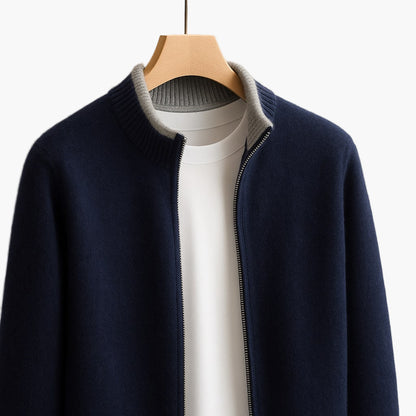 Veste zippée style casual pour homme, élégance moderne et polyvalente