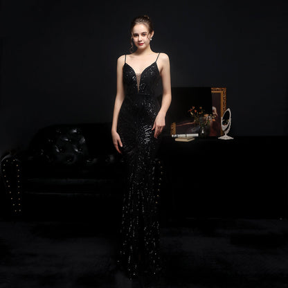 Helen – Robe de soirée en sequins sirène