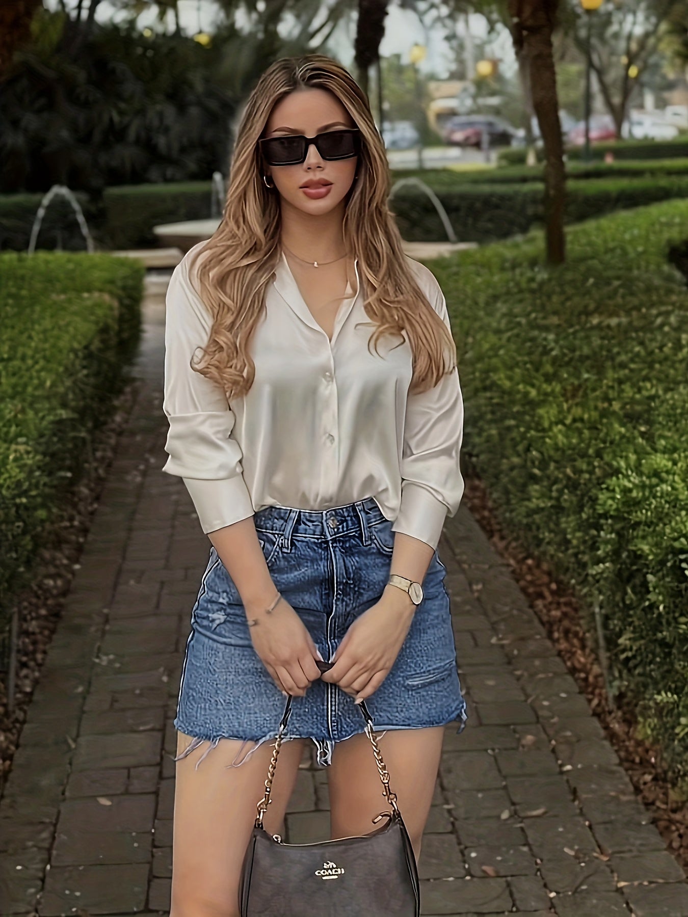 Jupe en jean décontractée pour femme – Style élégant et moderne, idéale pour l'été