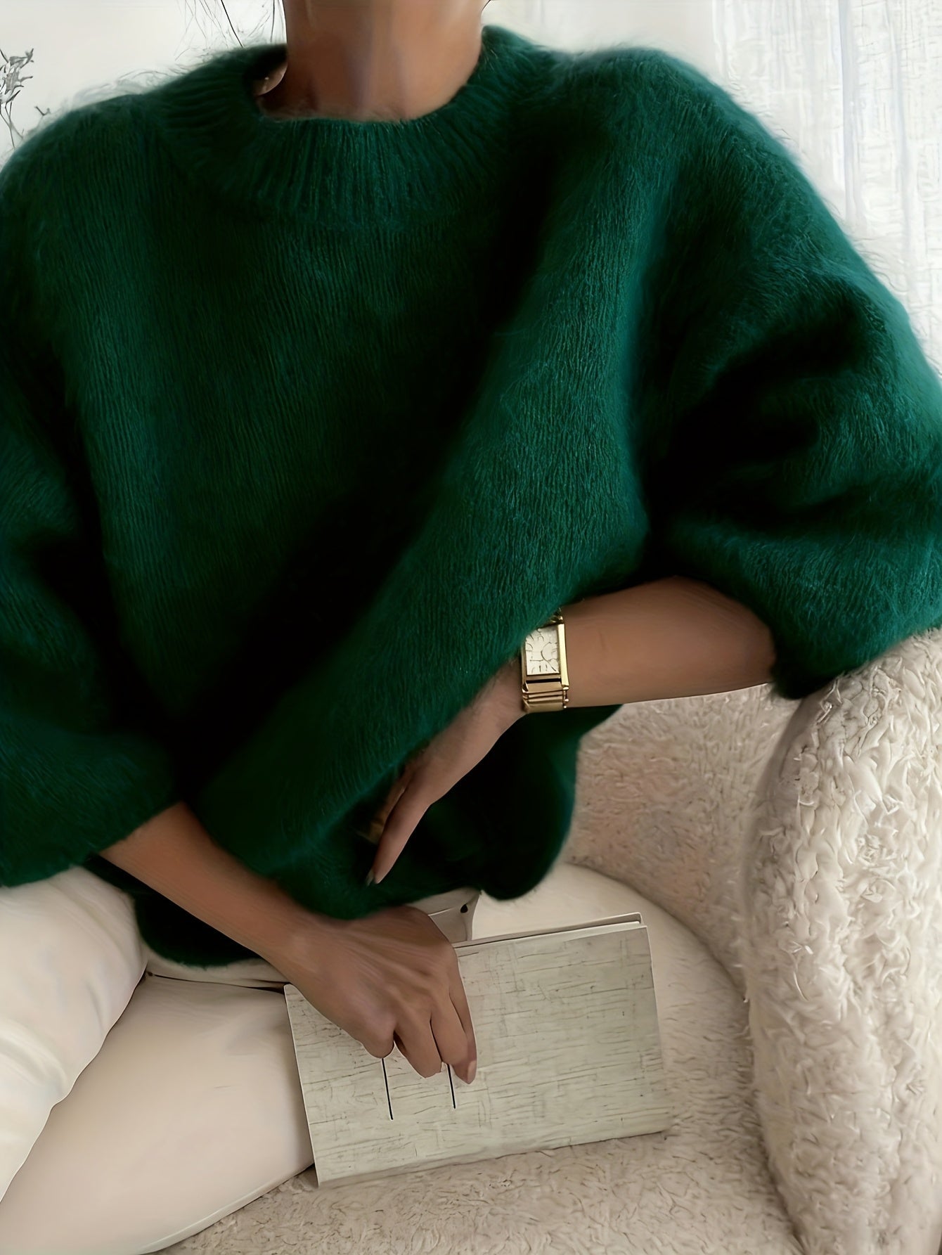 Pull élégant style décontracté femme pour automne hiver