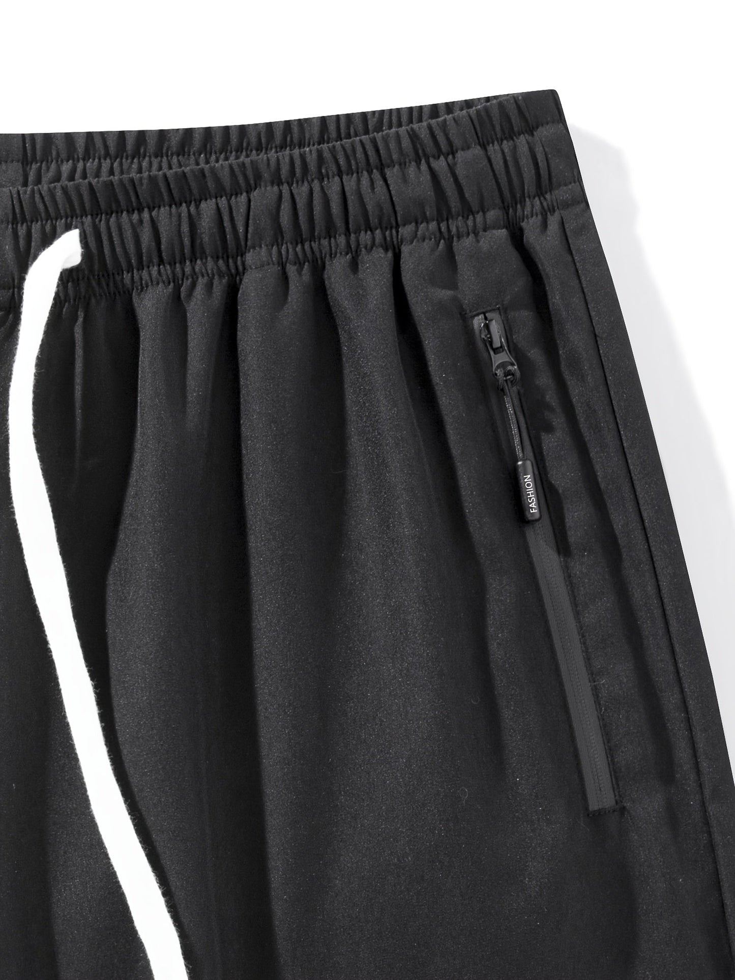 Short deportivo para hombre con múltiples bolsillos y cierre de cremallera, estilo casual para actividades deportivas y al aire libre