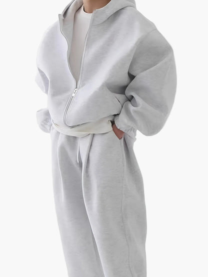 Ensemble de survêtement homme style décontracté sport avec capuche - idéal pour loisirs et sports d’automne hiver