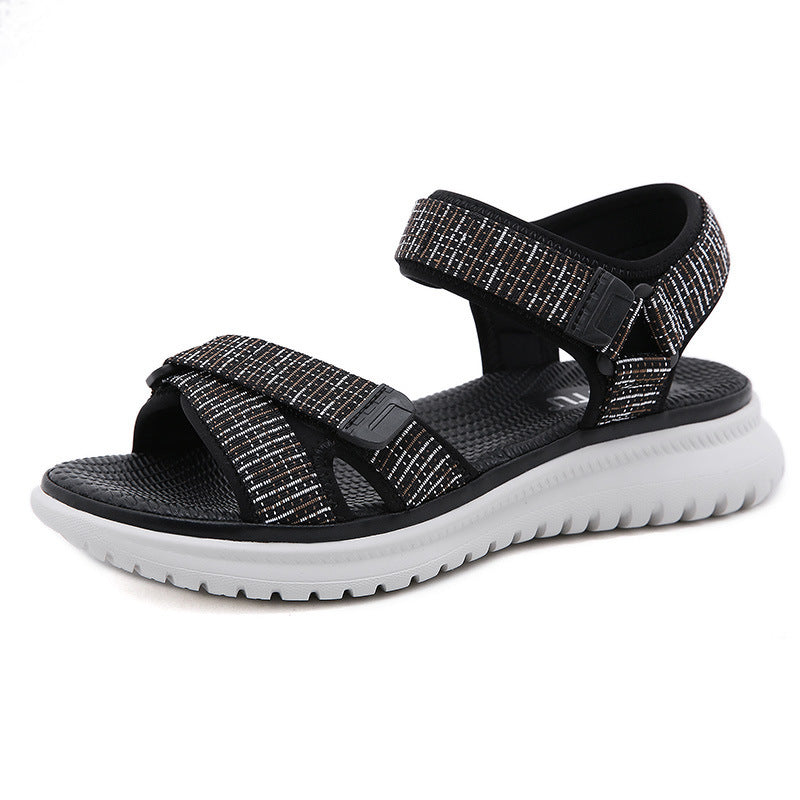 Phoebe – Chaussures de fille étudiantes légères et confortables à talons compensés de style preppy