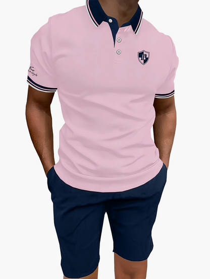 Zestaw polo i szorty casual dla mężczyzn – nowoczesny styl idealny na lato