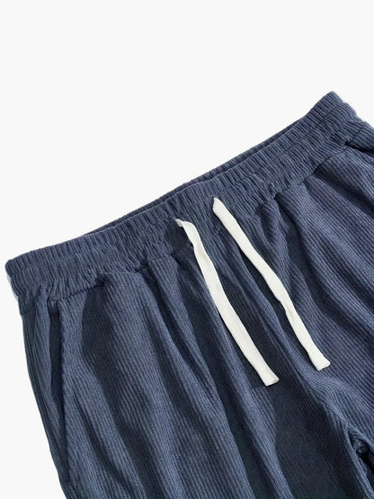 Ensemble de survêtement décontracté pour homme, style automne/hiver, col à boutons et pantalon cargo