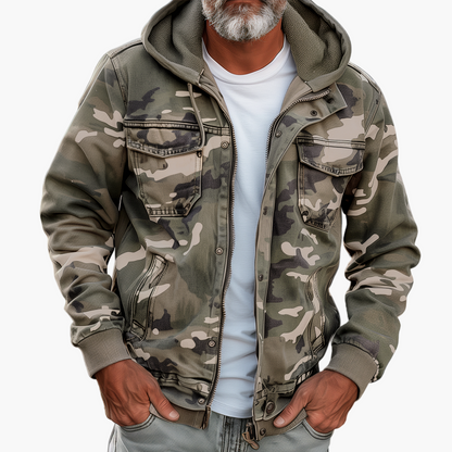 Veste à Capuche Camouflage Style Cargo pour Homme – Idéale pour l’Extérieur et la Ville