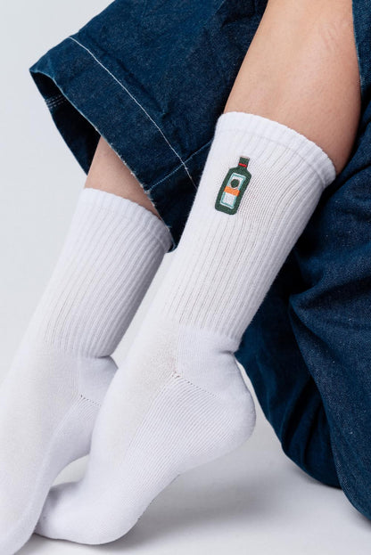 Dan – Chaussettes en Coton Bio Brodées pour Hommes