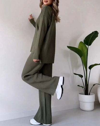 Ensemble deux pièces chic avec fente