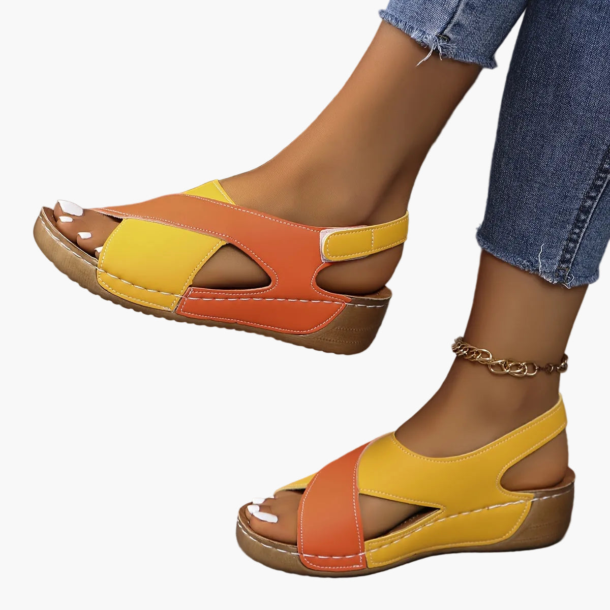 Sandalias Ortopédicas Mujer Comodidad Caminata Diaria Estilo Informal