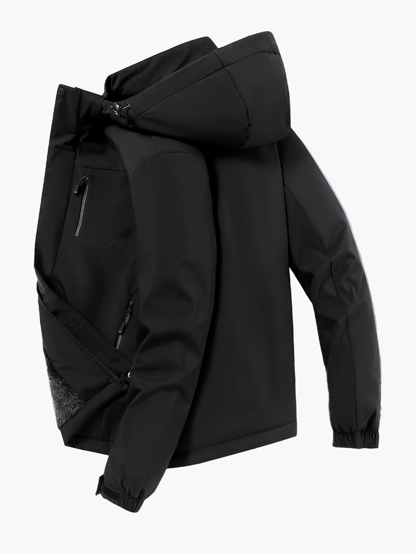 Veste de randonnée imperméable à capuche pour homme – Style sportif et urbain, idéale pour l’extérieur
