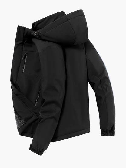 Veste de randonnée imperméable à capuche pour homme – Style sportif et urbain, idéale pour l’extérieur