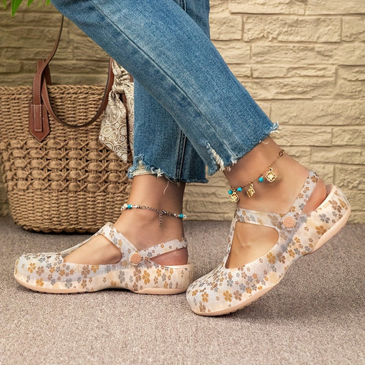 Scarpe Mary Jane Casual Donna Stile Primaverile con Motivi Floreali per l'Uso Quotidiano