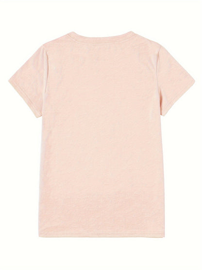 T-shirt Donna Stile Casual con Stampa Cuore Volante per un Look Estivo e Moderno