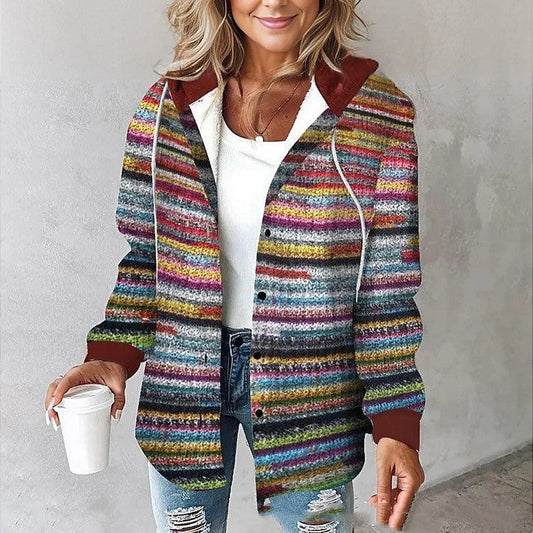 Emma – Veste en Laine à Grands Carreaux