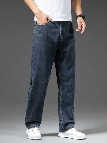 Herenjeans met rechte pasvorm, klassieke stijl, voor dagelijks gebruik