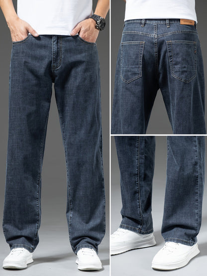 Herenjeans met rechte pasvorm, klassieke stijl, voor dagelijks gebruik