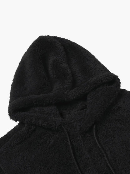 Ensemble décontracté homme sweat à capuche et pantalon style peluche pour l'automne et l'hiver