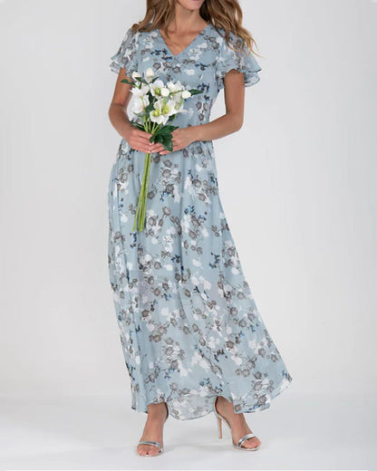 Ruth™ - Robe Longue Fleurie Chic