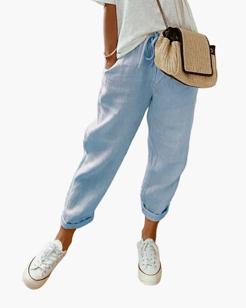 Pantaloni comodi stile jogger da donna – Aspetto cittadino e confortevole, ideale per l'estate