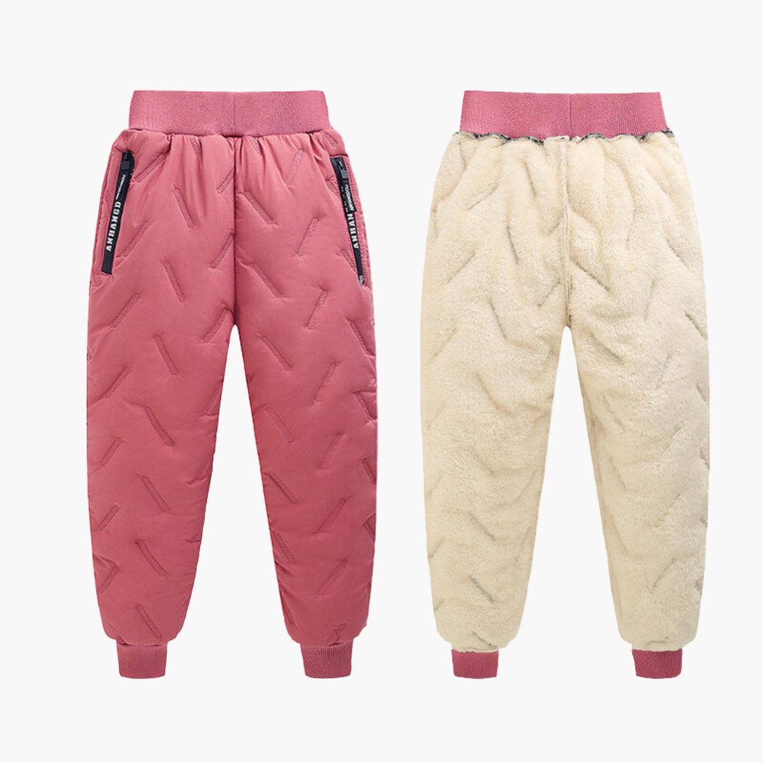 Pantalon d'hiver chaud imperméable pour enfants – Style outdoor, idéal pour activités hivernales