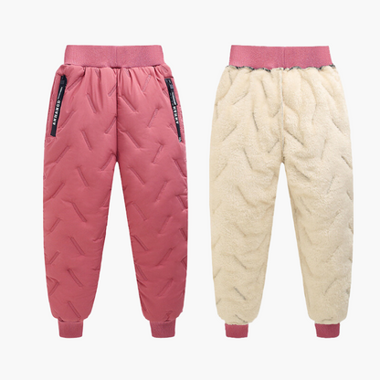 Pantalon d'hiver chaud imperméable pour enfants – Style outdoor, idéal pour activités hivernales