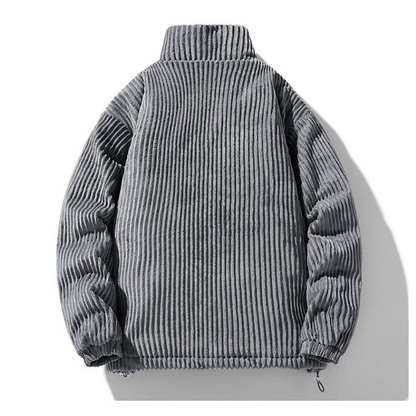 Veste en velours côtelé style urbain pour homme, idéale automne hiver