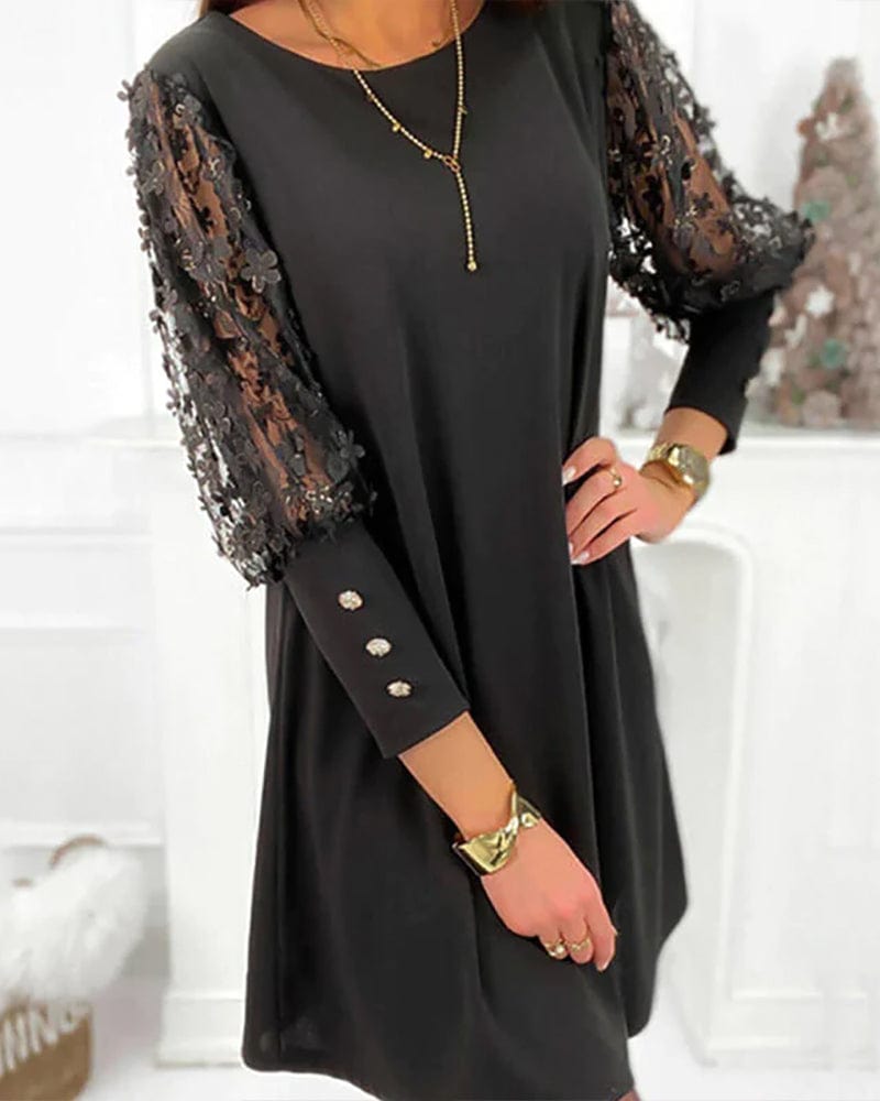 Laila™ - Robe Chemise à Manches Bouffantes