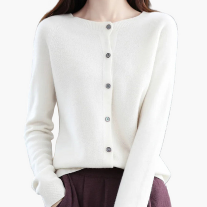 Cardigan Femme Élégant Coupe Classique Polyvalent pour Usage Quotidien et Bureau